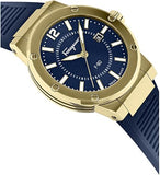 Salvatore Ferragamo F-80 Classic Blue Dial Blue Rubber Strap Watch for Men - SFHY02822 Buy Now By Salvatore Ferragamo