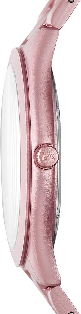 Michael Kors Slim Runway Pink Dial Pink Steel Strap Watch For Women - MK4456 Buy Now By Michael Kors