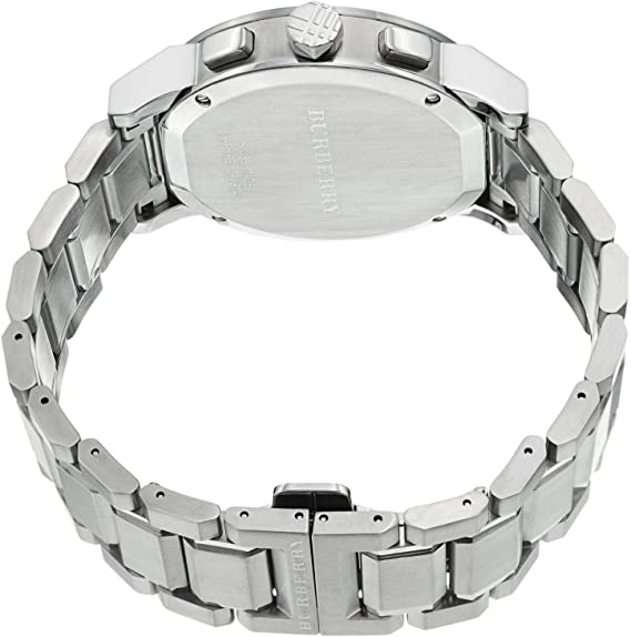 Burberry The City Black Dial Silver Steel Strap Watch for Men - BU9380 Buy Now By Burberry