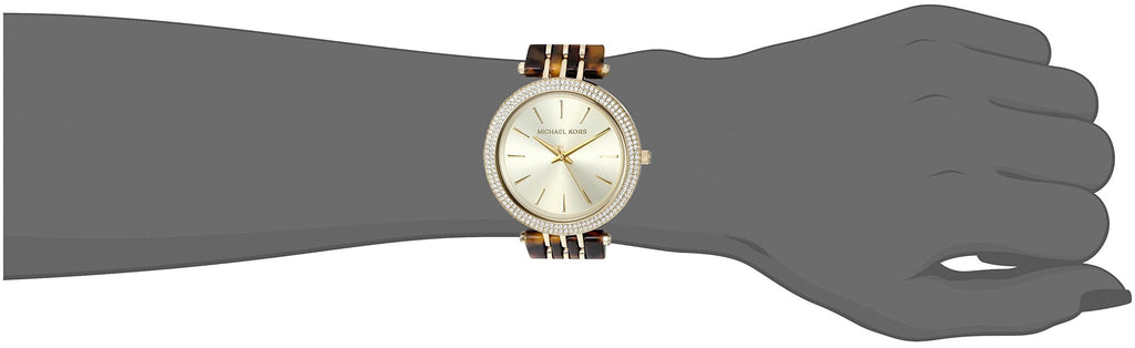 Michael Kors Darci Gold Dial Brown Two Tone Steel Strap Watch for Women - MK4326 Buy Now By Michael Kors