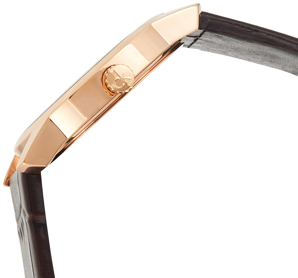 Calvin Klein City White Mother of Pearl Dial Brown Leather Strap Watch for Women - K2G23620 Buy Now By Calvin Klein