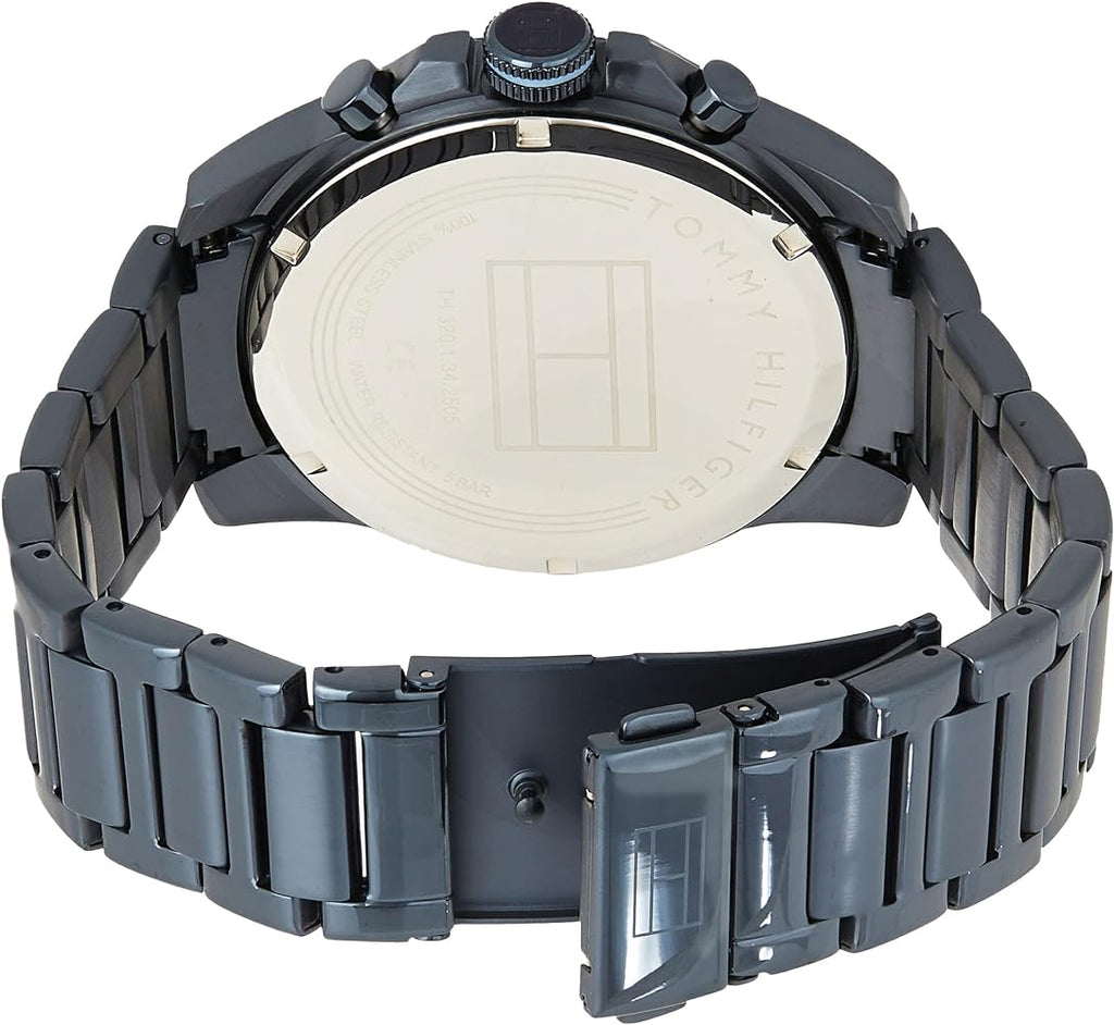 Tommy Hilfiger Decker Chronograph Blue Dial Blue Steel Strap Watch for Men - 1791560 Buy Now By Tommy Hilfiger