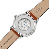 Fossil Townsman Automatic Skeleton Blue Dial Brown Leather Strap Watch for Men - ME3154 Buy Now By Fossil