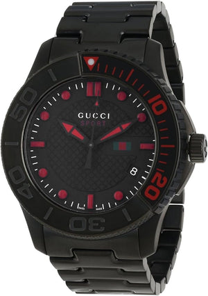 Gucci G Timeless Sport Black Dial Black Steel Strap Watch For Men - YA126230 Buy Now By Gucci