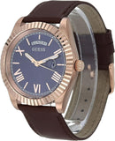 Guess Connoisseur Blue Dial Brown Leather Strap Watch For Men - GW0353G2 Buy Now By Guess