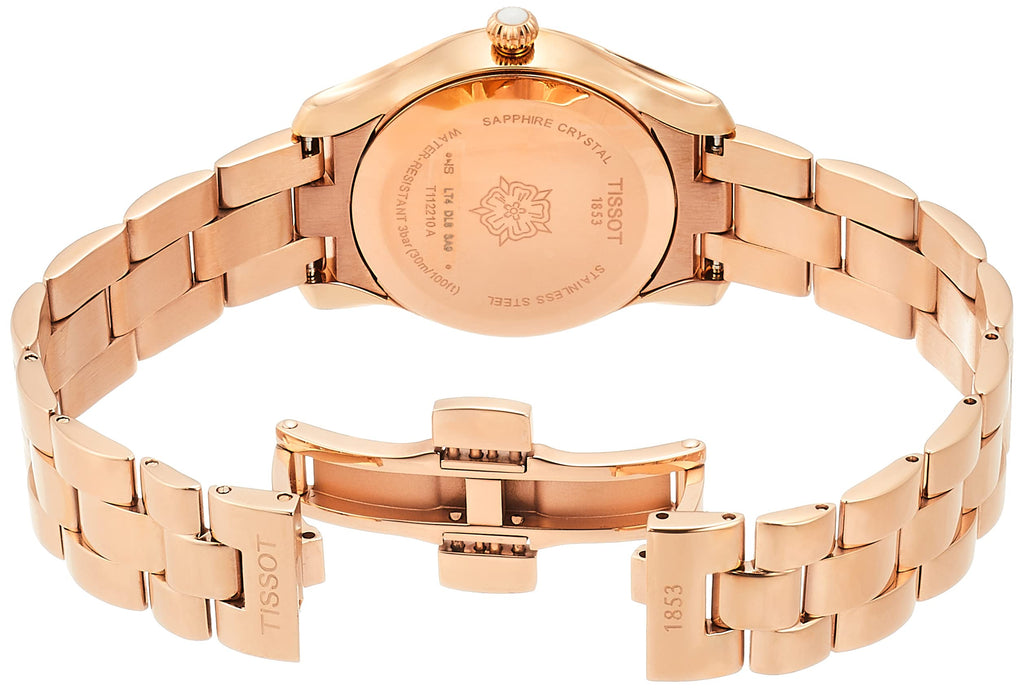 Tissot T Wave Rose Gold Dial Rose Gold Steel Strap Watch For Women - T112.210.33.456.00 Buy Now By Tissot