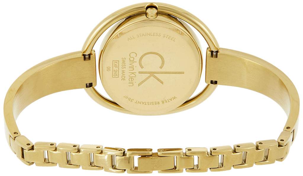 Calvin Klein Impetuous White Dial Gold Steel Strap Watch for Women - K4F2N516 Buy Now By Calvin Klein