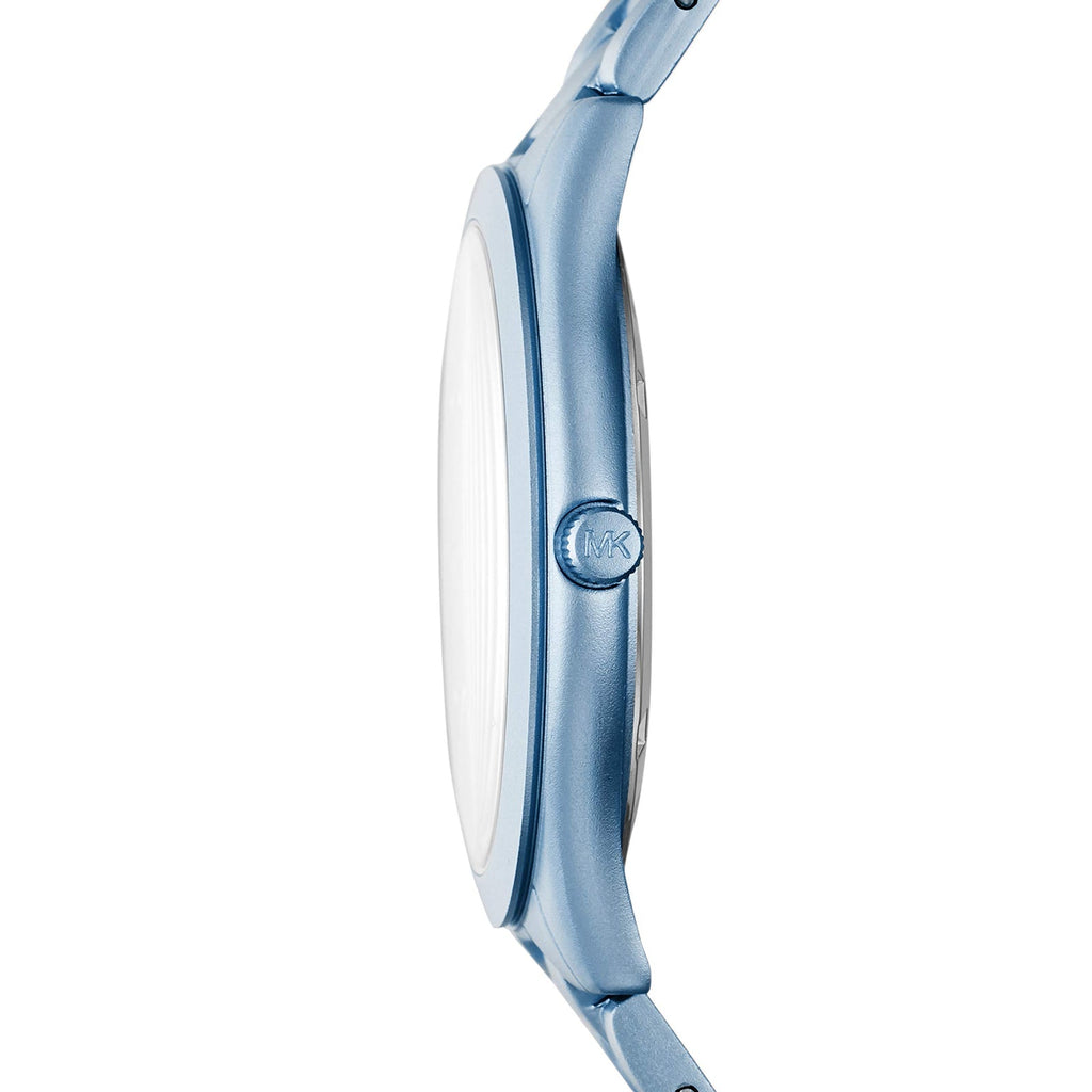 Michael Kors Slim Runway Blue Dial Blue Steel Strap Watch For Women - MK4548 Buy Now By Michael Kors