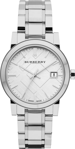 Burberry The City White Dial Silver Steel Strap Watch for Women - BU9100 Buy Now By Burberry