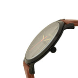 Fossil The Minimalist Black Dial Brown Leather Strap Watch for Men - FS5305 Buy Now By Fossil