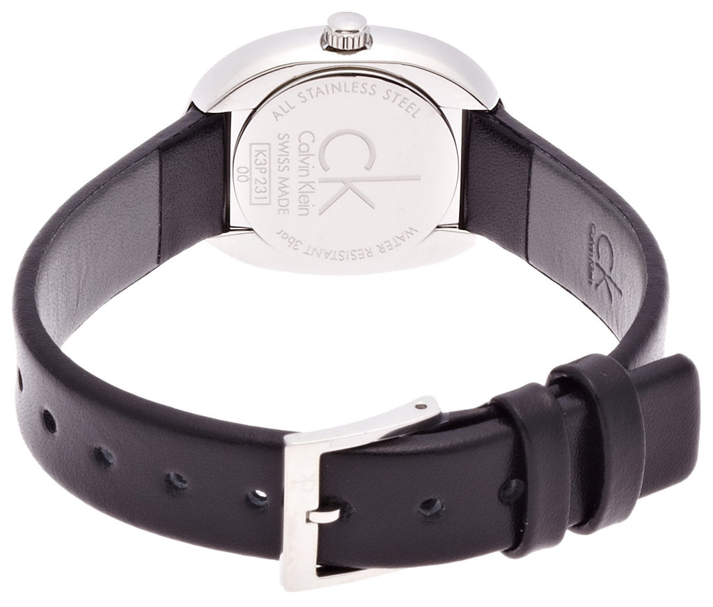 Calvin Klein Incentive Black Dial Black Rubber Strap Watch for Women - K3P231C1 Buy Now By Calvin Klein
