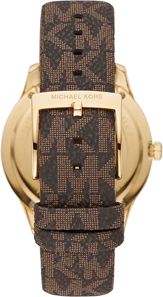 Michael Kors Runway Quartz Black Dial Brown Leather Strap Watch For Women - MK6979 Buy Now By Michael Kors