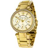 Michael Kors Parker White Dial Gold Steel Strap Watch for Women - MK6056 Buy Now By Michael Kors