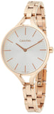 Calvin Klein Graphic Silver Dial Rose Gold Steel Strap Watch for Women - K7E23646 Buy Now By Calvin Klein