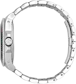 Gucci Dive Quartz Green Dial Silver Steel Strap Watch For Men - YA136222 Buy Now By Gucci
