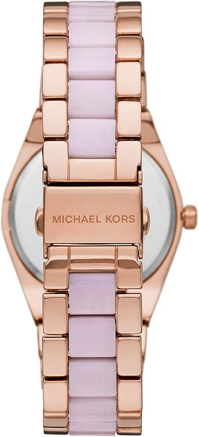 Michael Kors Channing Quartz Mother of Pearl Pink Dial Two Tone Steel Strap Watch For Women - MK6652 Buy Now By Michael Kors