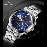 Maserati Ricordo Chronograph Blue Dial Silver Steel Strap Watch For Men - R8873633001 Buy Now By Maserati
