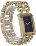 Guess Trend Multi Chain Black Dial Gold Steel Strap Watch for Women - U1117L5 Buy Now By Guess