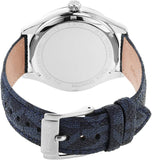 Michael Kors Benning Three Hand Silver Dial Blue Leather Strap Watch For Men - MK8930 Buy Now By Michael Kors