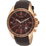 Hugo Boss Driver Sport Chronograph Brown Dial Brown Leather Strap Watch for Men - 1513093 Buy Now By Hugo Boss