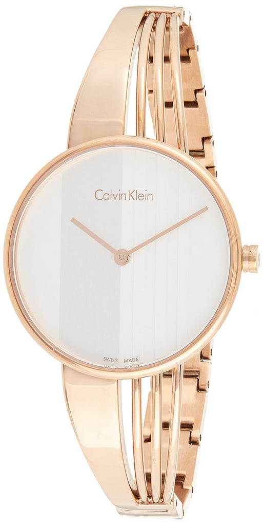 Calvin Klein Drift White Dial Rose Gold Steel Strap Watch for Women - K6S2N616 Buy Now By Calvin Klein