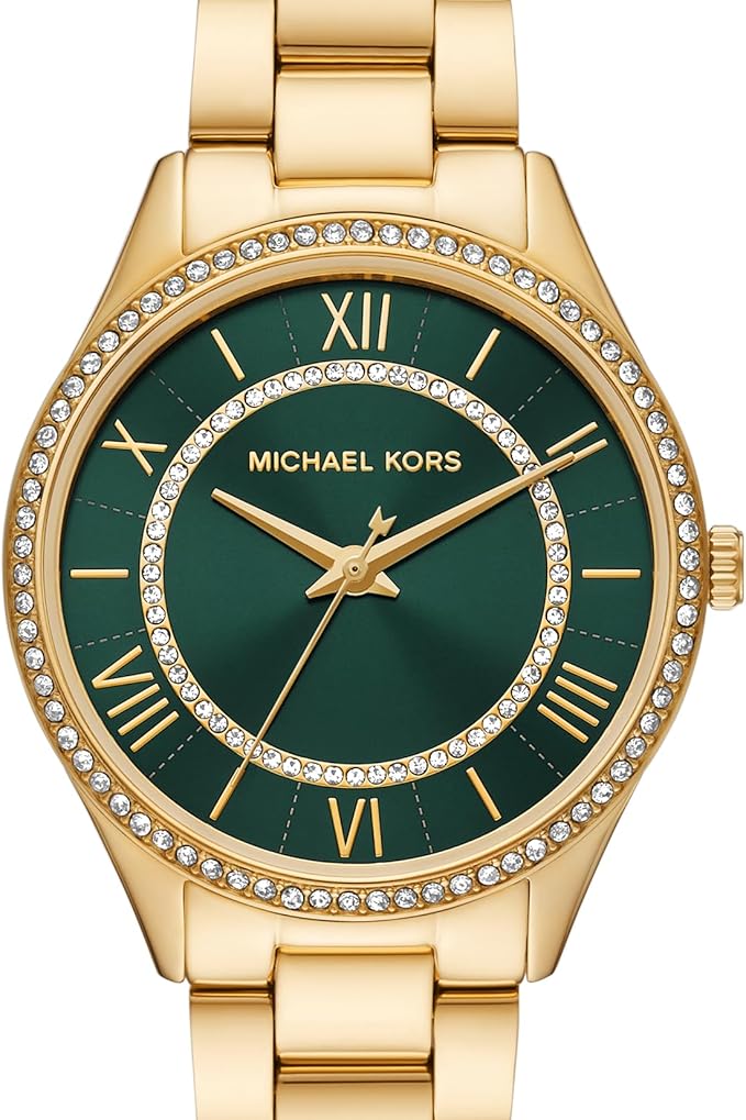 Michael Kors Lauryn Analog Green Dial Gold Steel Strap Watch for Women - MK4737 Buy Now By Michael Kors