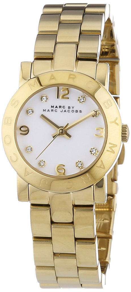 Marc Jacobs Mini Amy White Dial Gold Steel Strap Watch for Women - MBM3057 Buy Now By Marc Jacobs