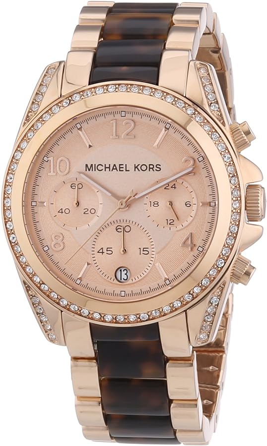 Michael Kors Blair Rose Gold Dial Two Tone Steel Strap Watch For Women - MK5859 Buy Now By Michael Kors