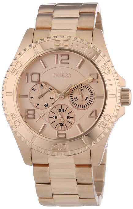 Guess BFF Multifunction Rose Gold Dial Rose Gold Steel Strap Watch for Women - W0231L4 Buy Now By Guess