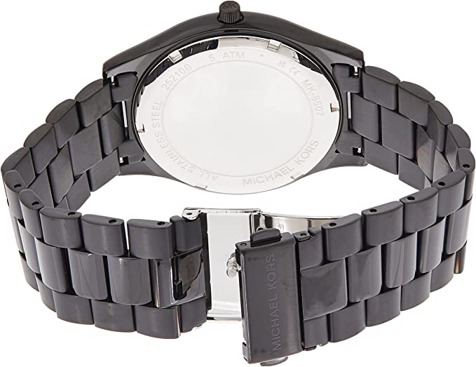 Michael Kors Slim Runway Black Dial Black Steel Strap Watch for Men - MK8507 Buy Now By Michael Kors
