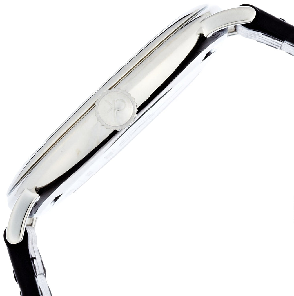 Calvin Klein Surround Black Dial Black Leather Strap Watch for Men - K3W211C1 Buy Now By Calvin Klein