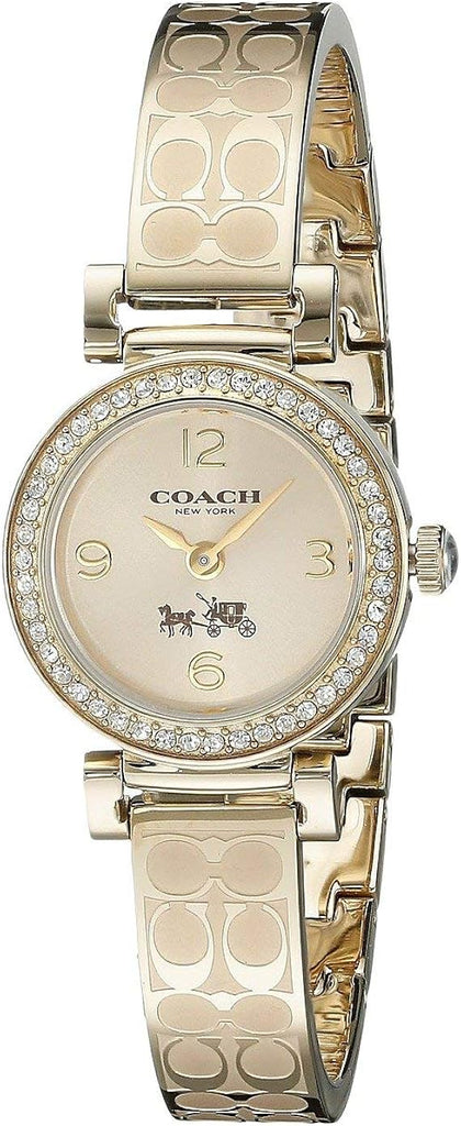 Coach Dress Crystals Gold Dial Gold Steel Strap Watch For Women - 14502202 Buy Now By Coach