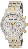 Michael Kors Ritz Chronograph White Dial Two Tone Steel Strap Watch for Women - MK5057 Buy Now By Michael Kors