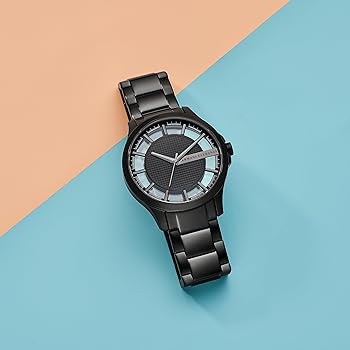 Armani Exchange Hampton Chronograph Black Dial Black Steel Strap Watch For Men - AX2189 Buy Now By Armani Exchange