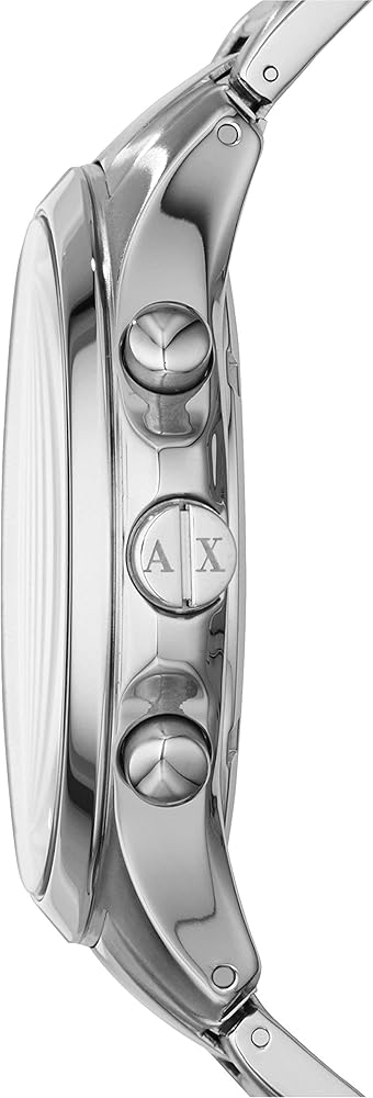 Armani Exchange Hampton Chronograph Black Dial Silver Steel Strap Watch For Men - AX2152 Buy Now By Armani Exchange