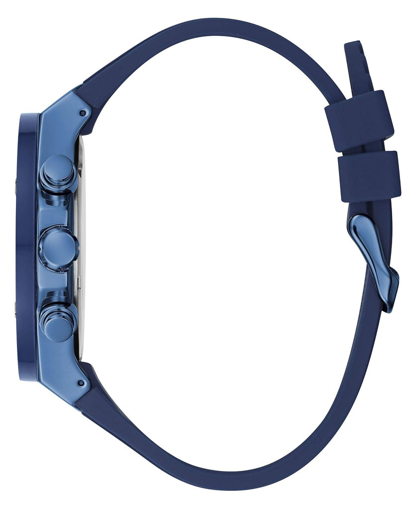Guess Poseidon Blue Dial Blue Rubber Strap Watch for Men - GW0057G3 Buy Now By Guess