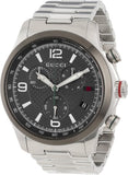 Gucci G Timeless Chronograph Grey Dial Silver Steel Strap Watch For Men - YA126238 Buy Now By Gucci