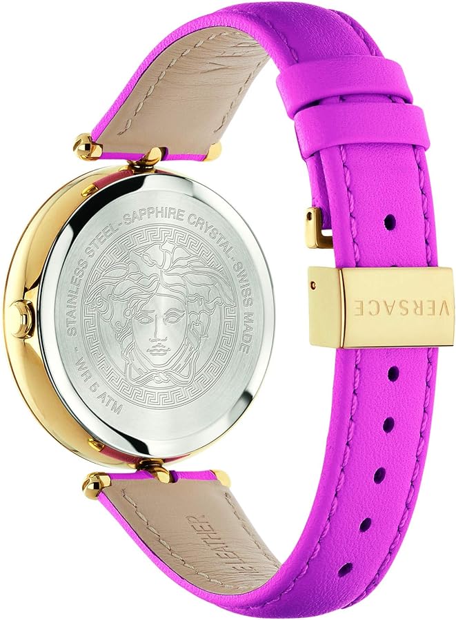 Versace Palazzo Empire Green Dial Pink Leather Strap Watch for Women - VCO150017 Buy Now By Versace