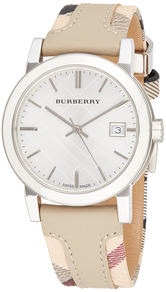 Burberry The City White Dial Beige Leather Strap Watch for Women - BU9132 Buy Now By Burberry