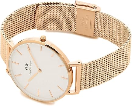Daniel Wellington Petite Melrose White Dial Rose Gold Mesh Strap Watch For Women - DW00100305 Buy Now By Daniel Wellington