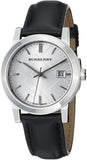 Burberry The City Silver Dial Black Leather Strap Watch for Women - BU9106 Buy Now By Burberry
