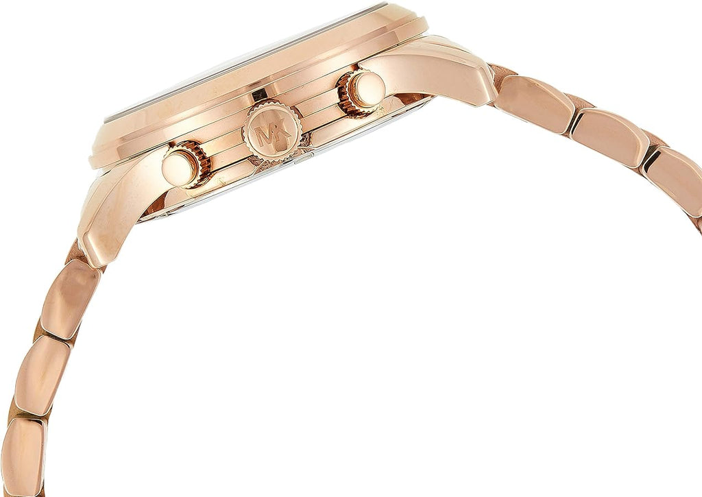 Michael Kors Runway Chronograph Purple Dial Rose Gold Steel Strap Watch For Women - MK6163 Buy Now By Michael Kors