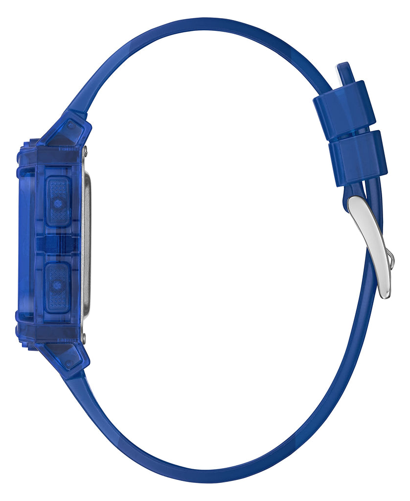 Guess Stealth Blue Dial Blue Rubber Strap Watch for Men - GW0270G3 Buy Now By Guess