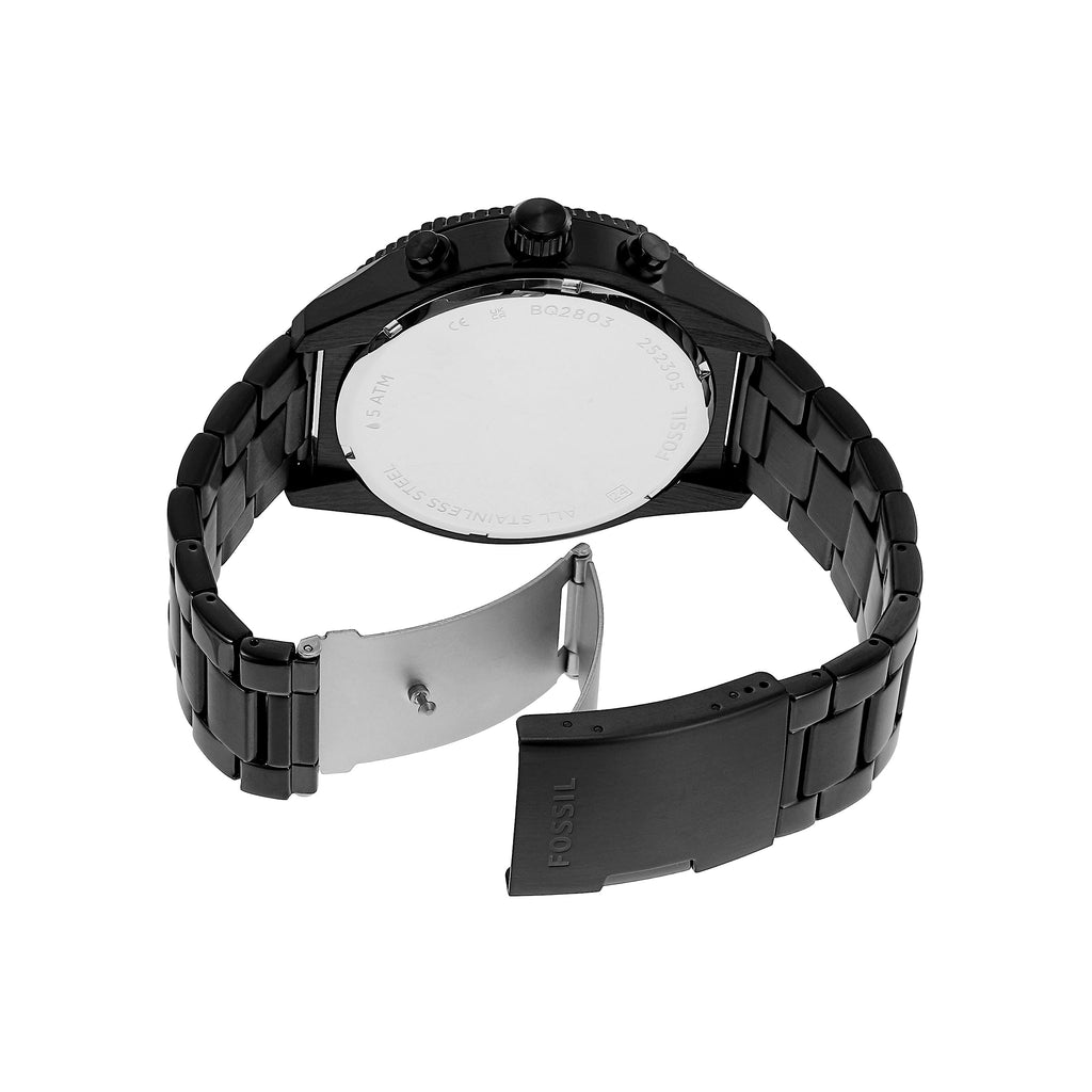 Fossil Brox Multifunction Maroon Dial Black Steel Strap Watch for Women - BQ2803 Buy Now By Fossil