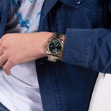 Guess Connoisseur Quartz Blue Dial Two Tone Steel Strap Watch For Men - GW0265G12 Buy Now By Guess