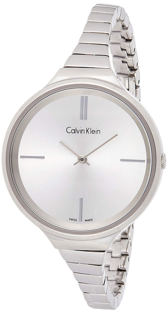 Calvin Klein Lively Silver Dial Silver Steel Strap Watch for Women - K4U23126 Buy Now By Calvin Klein