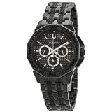 Bulova Octova Chronograph Black Crystal Dial Black Steel Strap Watch for Men - 98C134 Buy Now By Bulova