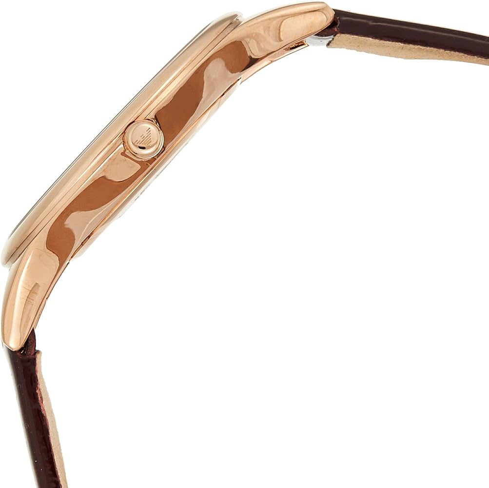 Emporio Armani Aurora Mother of Pearl White Dial Brown Leather Strap Watch For Women - AR11057 Buy Now By Emporio Armani