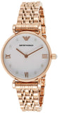 Emporio Armani Gianni T-Bar Quartz White Dial Rose Gold Steel Strap Watch For Women - AR11267 Buy Now By Emporio Armani