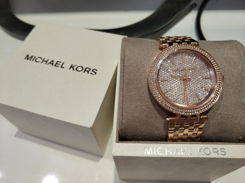 Michael Kors Darci Rose Gold Dial Rose Gold Steel Strap Watch for Women - MK3439 Buy Now By Michael Kors